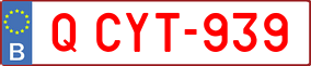 Trailer License Plate
